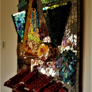 THE AFRICAN MASK MOSAIC SCULPTURE