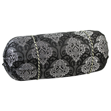 Natural Geo Silver/Black Gao Takiya Bolster Pillow, Set of 2