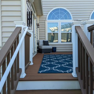 Custom Pergola (s) with Azek Morado Decking/Paver Patio, with Grasp/Drink Rail
