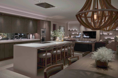 Contemporary kitchen in London.