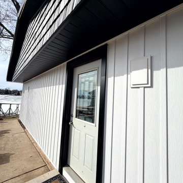 White Board and Batten w/ Steel Roof