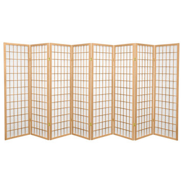 Modern Room Divider, Japanese Design & Window Like Rice Paper Panels, Off White