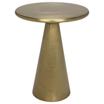 Cassia Side Table, Antique Brass