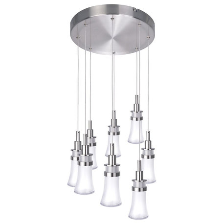 Artcraft Destiny Chandelier AC7508 - Polished Nickel