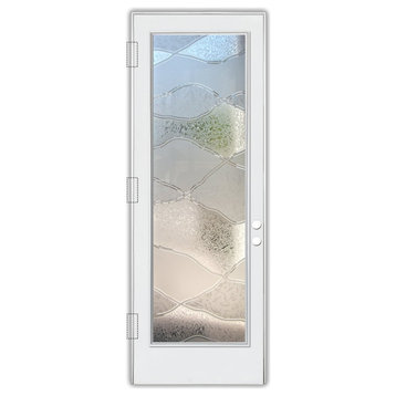 Front Door - Abstract Hills - Fiberglass Smooth - 36" x 96" - Knob on Right...