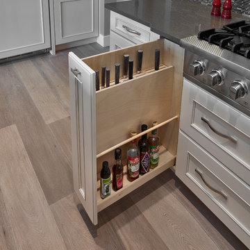 Cabinetry Pull Out-  Knife and Bottle Rack