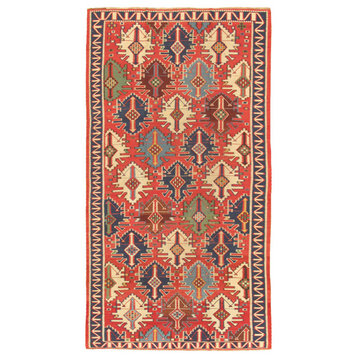 Kilim Collection Hand-Woven Lamb's Wool Area Rug, 6'3"x11'3"