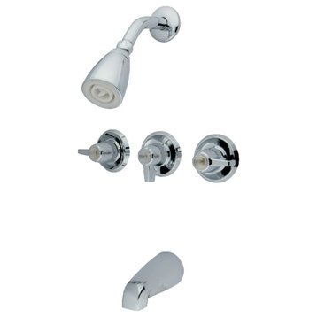 Kingston Brass KB130 Tub and Shower Faucet, Polished Chrome