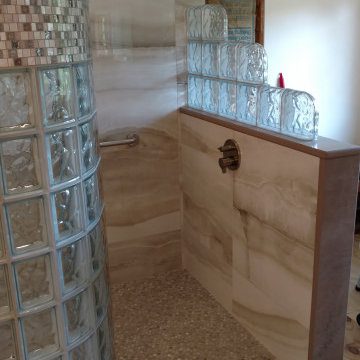 Glass Block Shower Ready for tile Shower Pan Washington DC