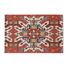 50 Most Por Southwestern Bathroom Accessories For 2018 Houzz Kavkadesigns Catalina Rust Flat Weave Bath Mat By Marina Gutierrez 2 X3