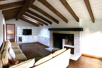 Inspiration for a rustic family room remodel in Los Angeles