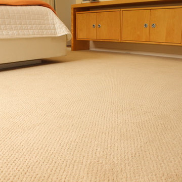 Pindot Patterned Carpet in an Eichler.