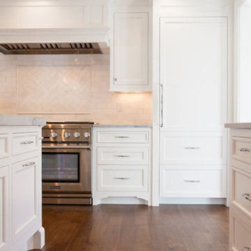 Paneled Fridge For White Kitchen
