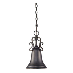 Golden Lighting Navarro 1 Light Mini Pendant in Aged Bronze - Products