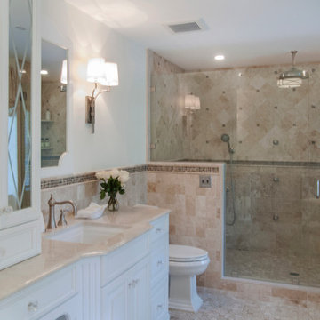 Elegant Master Bath in Classic Marble