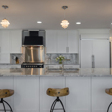 Sleek White Kitchen
