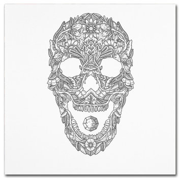 Filippo Cardu 'Forest Skull' Canvas Art, 35x35