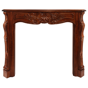 The Deauville 58" Fireplace Mantel Unfinished