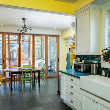 A Screened Porch Addition that expands the interior spaces