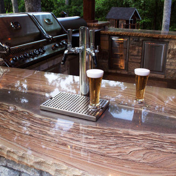 Sunset Hills Woodland Estate Pavilion & Custom Outdoor Kitchen