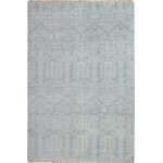 Bashian - Bashian Babylon Area Rug, Light Blue, 8.6'x11.6' - Enter a serene world, where harmonious colors and light and airly designs meet to form artistry at your feet. Graceful striations of colors, along with triple shearing to show gentle signs of wear, these pieces are reminiscent of bygone treasures.