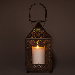 John Lewis - John Lewis Punchwork Lantern - Candle Holders & Candelabra