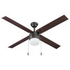 Prominence Home Chism Modern Ceiling Fan with Light, 52 Inch