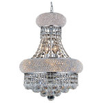 CWI Lighting - Empire 6 Light Chandelier With Chrome Finish - Got a room that needs some eye-catching decor? Let the Empire 6 Light Pendant style it up. Not just a light source, this small-scale chandelier with 14 inch diameter and 18 inch height is perfect for enhancing the look of a small space. Place this crystal-covered chrome mini chandelier in an unexpected location like the kitchen and see it give such space some extra lighting plus a boost in elegance.  Feel confident with your purchase and rest assured. This fixture comes with a one year warranty against manufacturers defects to give you peace of mind that your product will be in perfect condition.