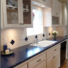 kitchen backsplash and counter