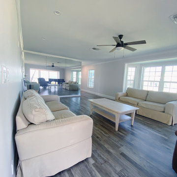 Living Room: Modern Coastal Condo Transformation