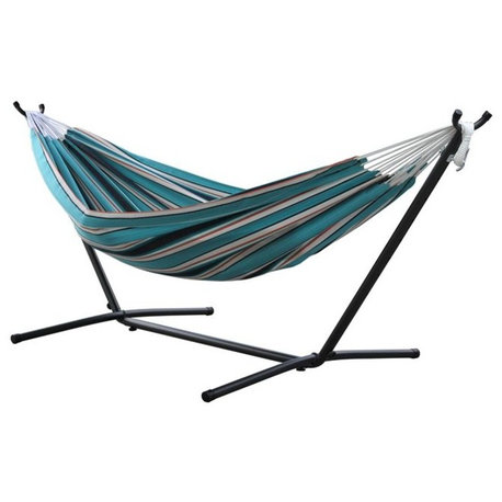 Vivere's Combo, Sunbrella Token Surfside Hammock with Stand, 9'