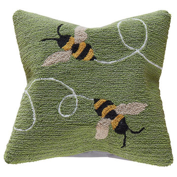 Frontporch Buzzy Bees "Machine Washable" Indoor/Outdoor Pillow