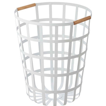 Tosca Round Laundry Basket, White