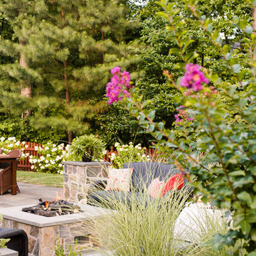 Variegated Bluestone Backyard Retreat in Glen Allen