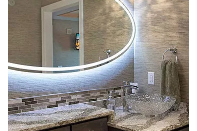 Elegant bathroom photo in Denver