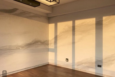 Small minimalist home design photo in Los Angeles
