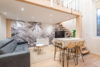 Inspiration pour un salon design.