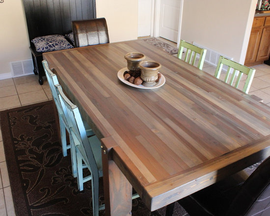 Driftwood Butcher Block Dining Table Driftwood Butcher Block Dining Table