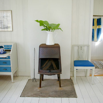 Swedish Lake cottage bedroom