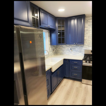 Navy Blue Kitchen Remodel