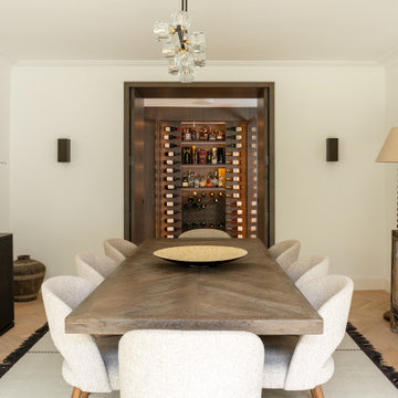 Bespoke wine cabinet and hallway storage