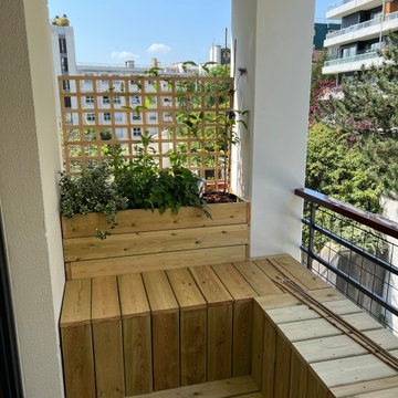 Un balcon champêtre à Paris
