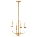 Maxim - Wesley Four Light Chandelier - Arms sweep upward from an adjustable collector to create a minimal yet stately design. Available in Black Satin Brass and Satin Nickel this collection provides a transitional look for a variety of settings.