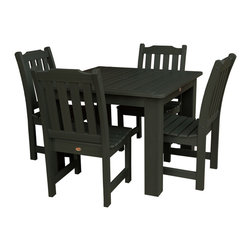 Highwood - Lehigh 5pc Square Dining Set - AD-DNL44, Charleston Green - Outdoor Dining Sets