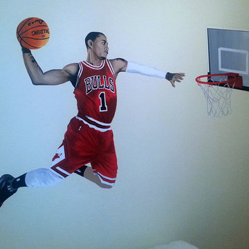Boys room murals