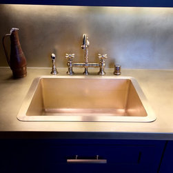 Burnished Brass Sink - Kitchen Sinks