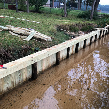 Lakeside Dock, Deck, Retaining walls