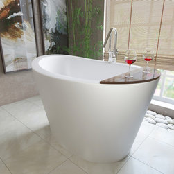 Aquatica True Ofuro Freestanding Stone Japanese Soaking Bathtub - Bathtubs