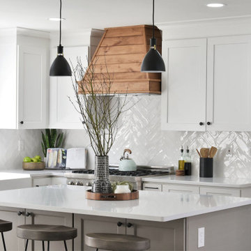Kitchen flooded with light