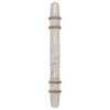 Carrione Cabinet Pull, Marble White/Satin Nickel, 3-3/4" Center-to-Center